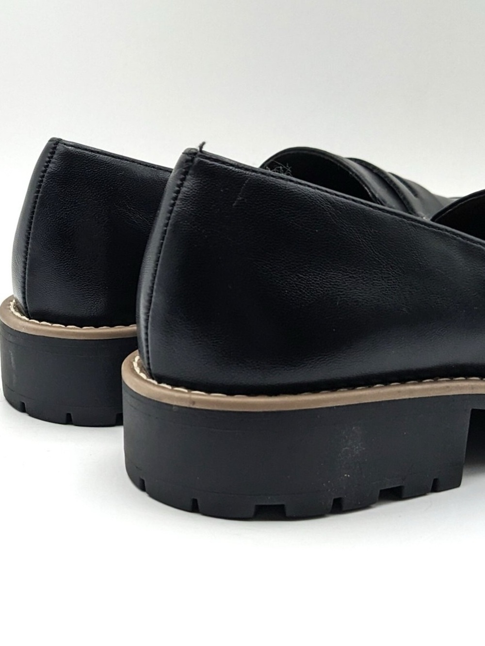 dv by Dolce Vita “Crisp” Classic Penny Loafer / Lug Sole, Block Heel (Black) NWT - Picture 3 of 9